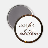 Carpe Noctem Grijp de nacht Latijn Quote Magneet (Voorkant / Achterkant)