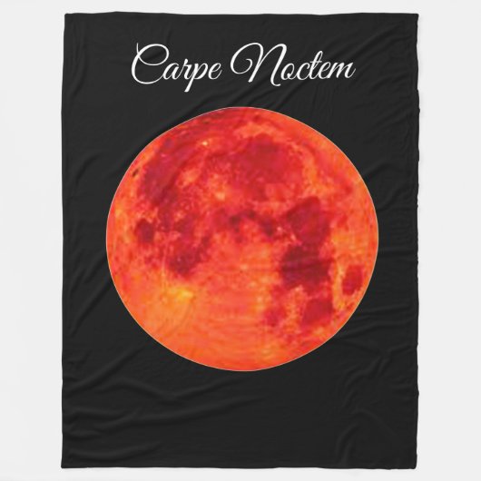 Carpe Noctem Grote Fleece Dekbed Deken (Voorkant)