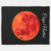 Carpe Noctem Large Fleece Blanket (Voorkant (Horizontaal))