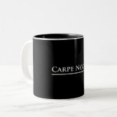 Carpe Noctem Tweekleurige Koffiemok (Voorkant links)