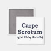 Carpe Scrotum Magneet (Voorkant / Achterkant)