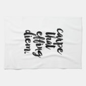 Carpe That Effing Diem Quote keukenhanddoek (Horizontaal)