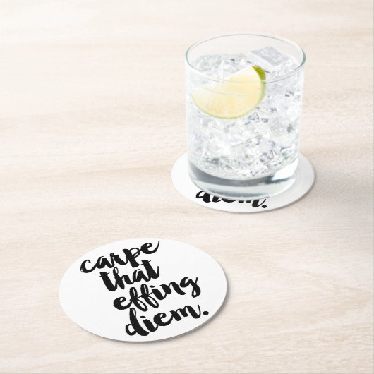 Carpe That Effing Diem Quote Onderzetters (Insitu)