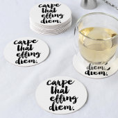 Carpe That Effing Diem Quote Onderzetters