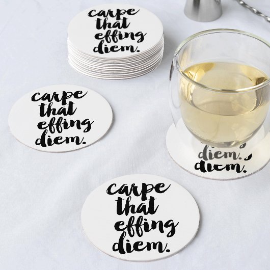 Carpe That Effing Diem Quote Onderzetters