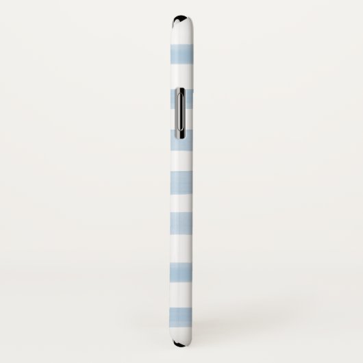 Carpe the fing Diem Blue Stripe Pattern Case-Mate iPhone Case (Achterkant / rechts)
