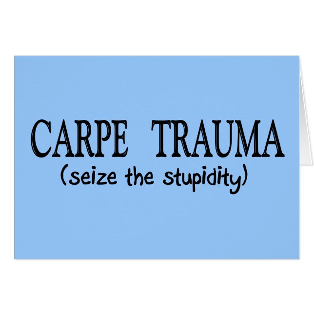 Carpe Trauma (neem de zuurgraad in) (Voorkant Horizontaal)