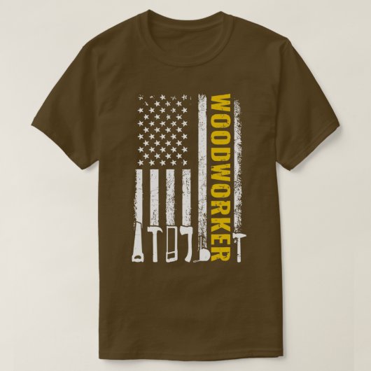 Carpengereedschappen Vlag T-shirt (Design voorkant)