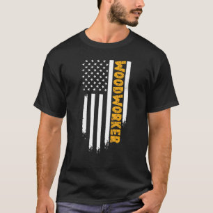 Carpenter American Amerikaanse Vlag Woodwerkers T-shirt