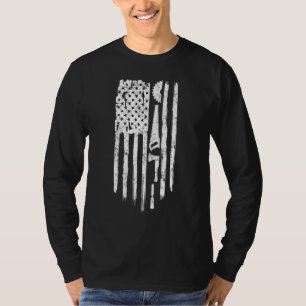 Carpenter  Amerikaanse vlag Verhard hout T-shirt