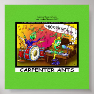 Carpenter Ants Funny Gifts Canvas afdrukken Poster