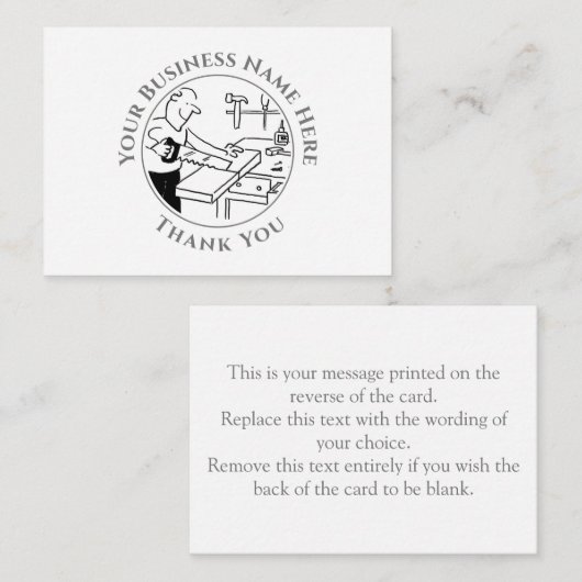 Carpenter Bedankt voor je briefkaart (Voorkant / Achterkant)