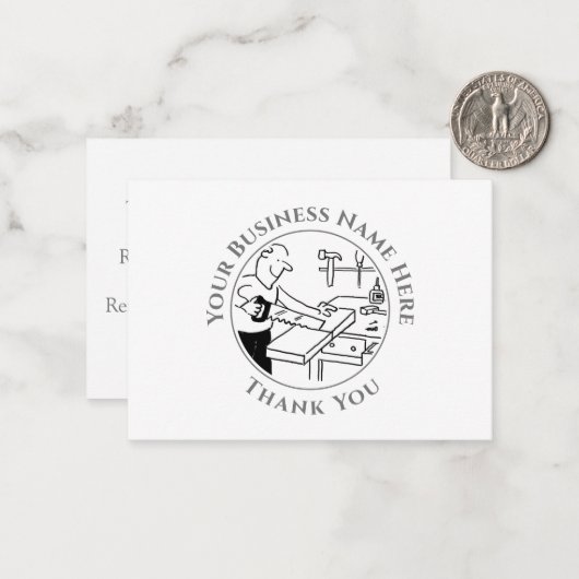 Carpenter Bedankt voor je briefkaart (Voorkant / Achterkant in situ)