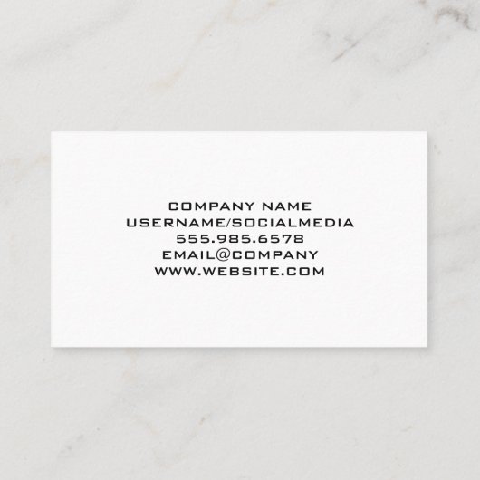 Carpenter Builder Tools Logo Design | Kleur Visitekaartje (Achterkant)