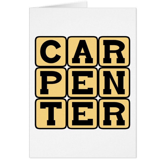 Carpenter, Building Career (Voorkant)