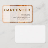 CARPENTER Business card editable Visitekaartje (Voorkant / Achterkant)