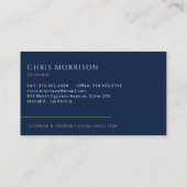 Carpenter Carpentry Contractor Home Builder Visitekaartje (Achterkant)