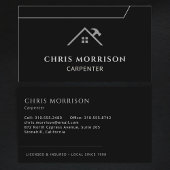 Carpenter Carpentry Handyman Visitekaartje