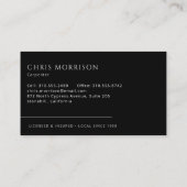 Carpenter Carpentry Handyman Visitekaartje (Achterkant)