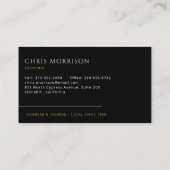 Carpenter Carpentry Repair Service Visitekaartje (Achterkant)