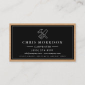 Carpenter Carpentry Wood General Contractor Visitekaartje (Voorkant)