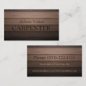 Carpenter Carpentry Woodwork Service Visitekaartje (Voorkant / Achterkant)