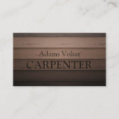 Carpenter Carpentry Woodwork Service Visitekaartje (Voorkant)