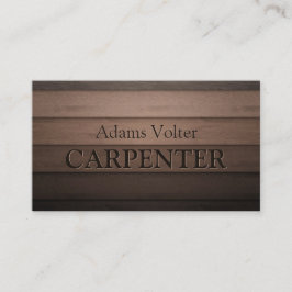 Carpenter Carpentry Woodwork Service Visitekaartje
