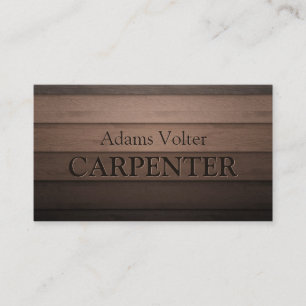 Carpenter Carpentry Woodwork Service Visitekaartje