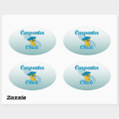 Carpenter Chick #3 Ovale Sticker (Vel)