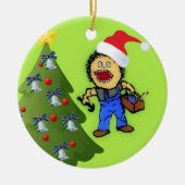 Carpenter Christmas Keramisch Ornament (Voorkant)