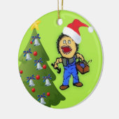 Carpenter Christmas Keramisch Ornament (Links)