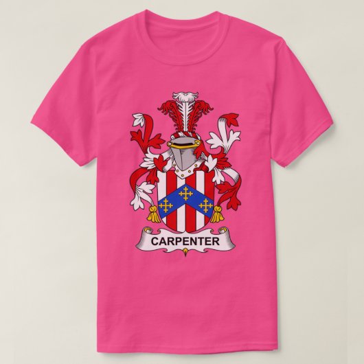 Carpenter Coat of Arms Family Crest 1 T-shirt (Design voorkant)