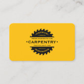 Carpenter Construction Contractor Helder Geel Visitekaartje (Voorkant)