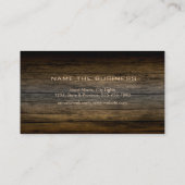 Carpenter Construction Professional Tool Wood Visitekaartje (Achterkant)