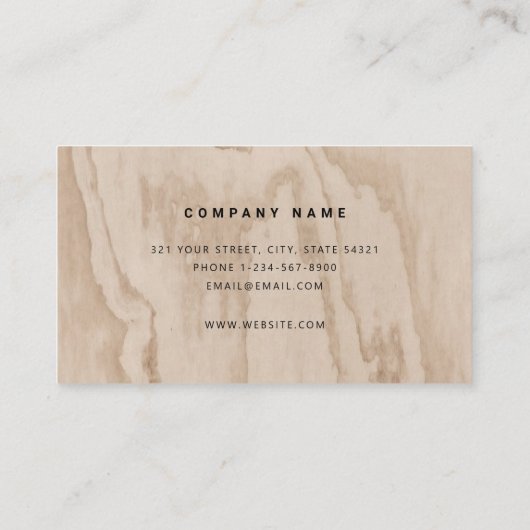 Carpenter Construction QR Code Visitekaartje (Achterkant)