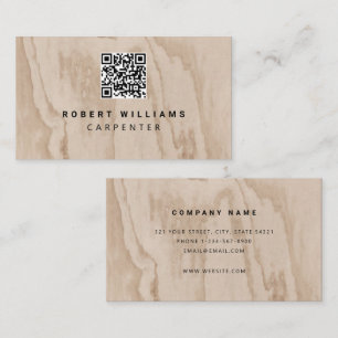 Carpenter Construction QR Code Visitekaartje