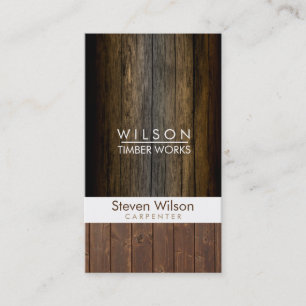 Carpenter Construction Woodwork Wood Builder Visitekaartje