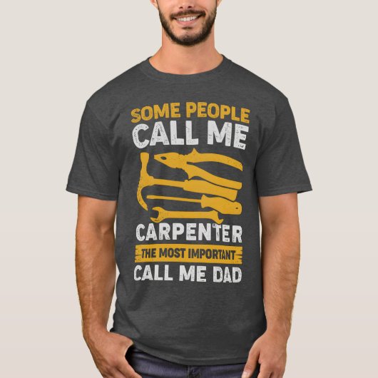 Carpenter Dad Houtbewerking Houtbewerker Vader Gif T-shirt (Voorkant)