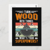 Carpenter Dad Woodworking Craftsman Husband Briefkaart (Voorkant / Achterkant)