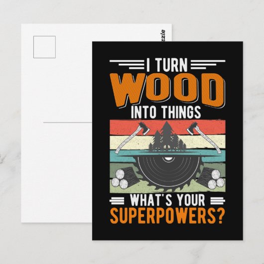 Carpenter Dad Woodworking Craftsman Husband Briefkaart (Voorkant / Achterkant)