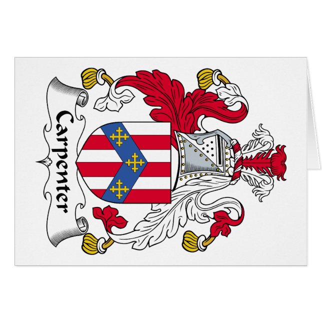 Carpenter Family Crest (Voorkant Horizontaal)