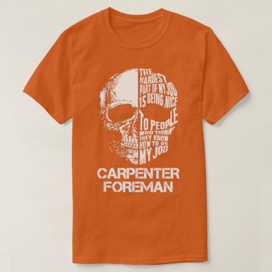 Carpenter Foreman T-shirt (Design voorkant)