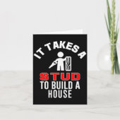 Carpenter Funny It Takes A Stud To Build A House G Kaart (Voorkant)
