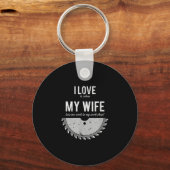 Carpenter Funny Wood met kerstmis Sleutelhanger (Voorkant)