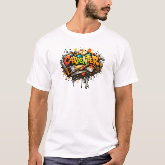  Carpenter Graffiti Tools Street Art T-Shirt (Voorkant)
