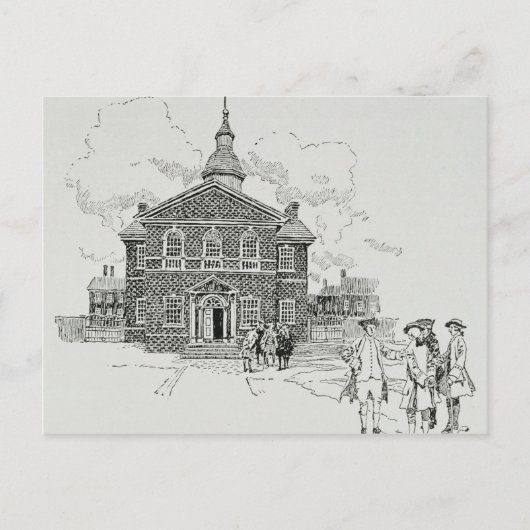 Carpenter Hall Philadelphia Briefkaart (Voorkant)