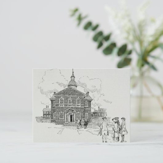 Carpenter Hall Philadelphia Briefkaart (Staand voorkant)