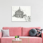 Carpenter Hall Philadelphia Canvas Afdruk (Insitu (Woonkamer))