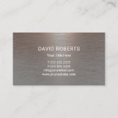 Carpenter Hammer Logo Professional Metallic koper Visitekaartje (Achterkant)